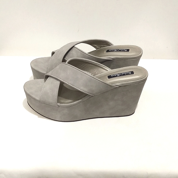Michael Antonio Gimble Platform Dress Sandal Grey | 8.5 US - Picture 3 of 8